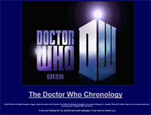 Tablet Screenshot of doctorwhochronology.com